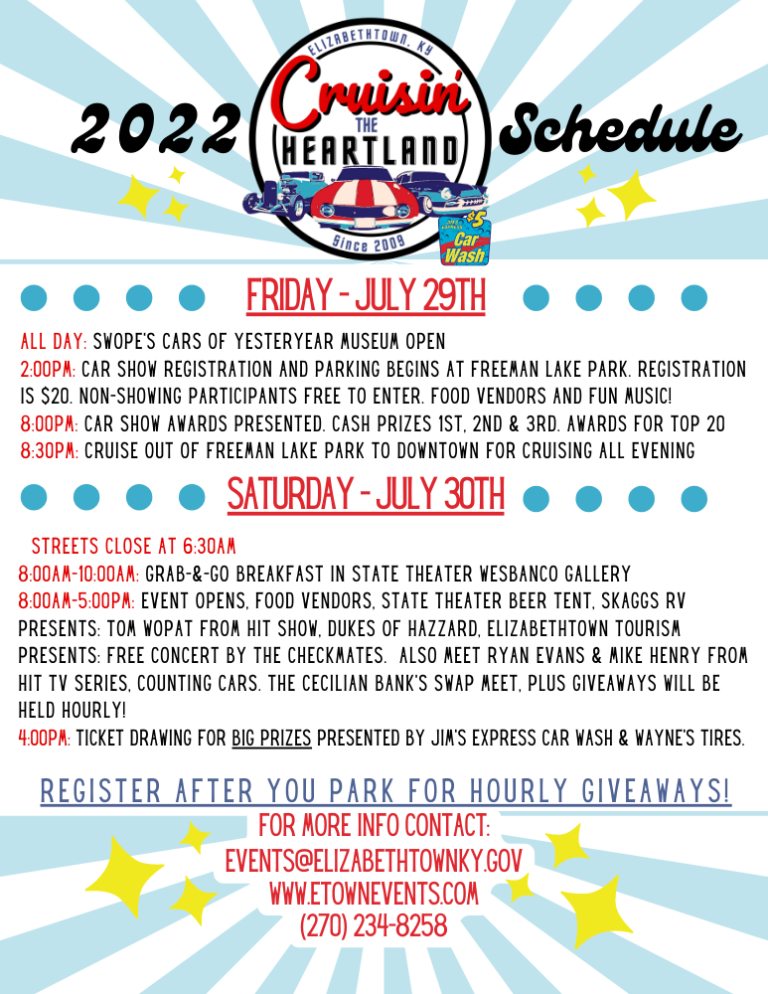 2022 Cruisin’ the Heartland with Jim’s Express Car Wash